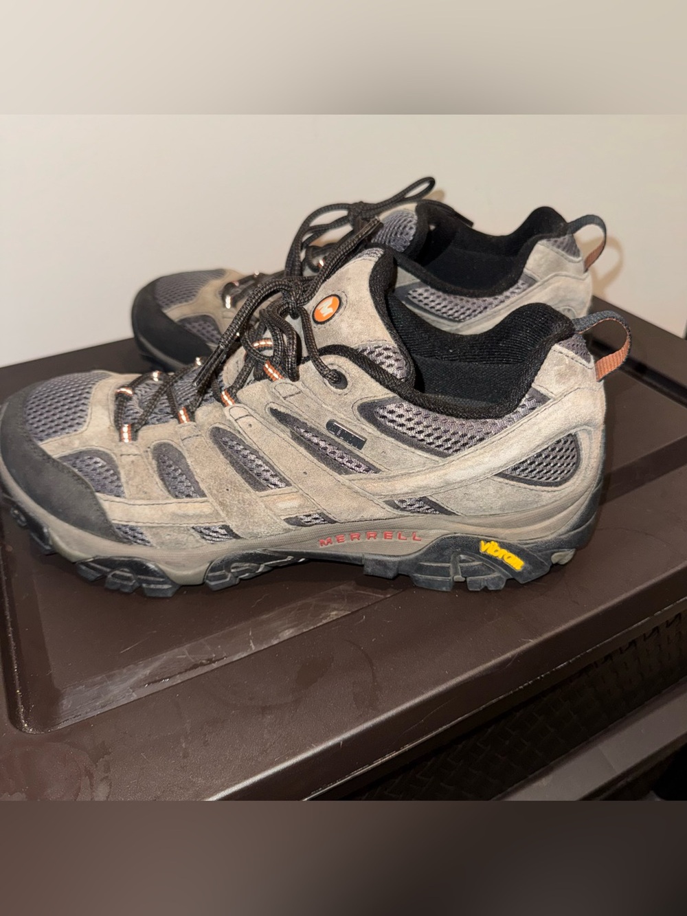 Merrell Men's Gray and Black Trail Hiking Shoes